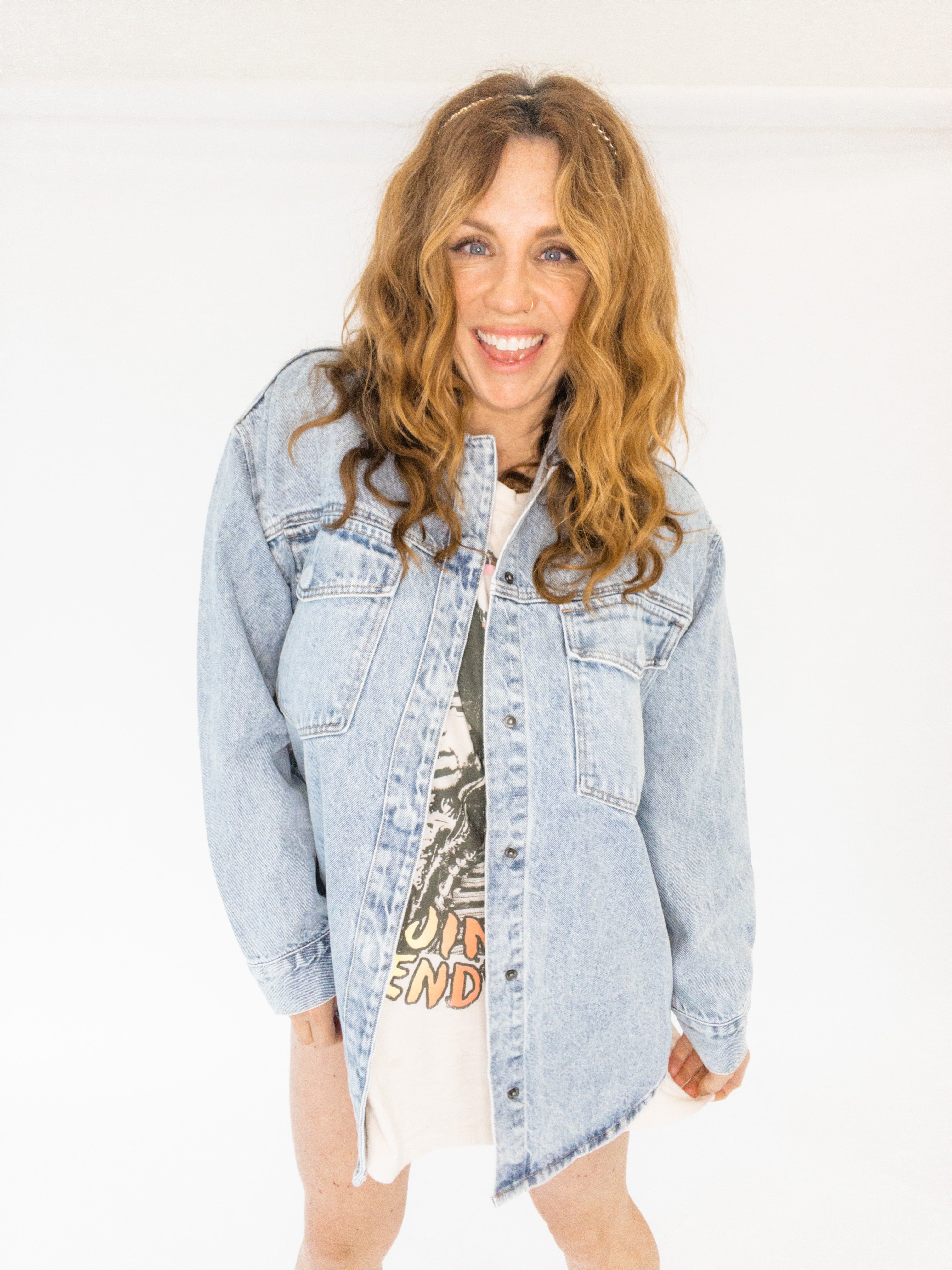 Pistola Denim Mandy Oversized Shacket